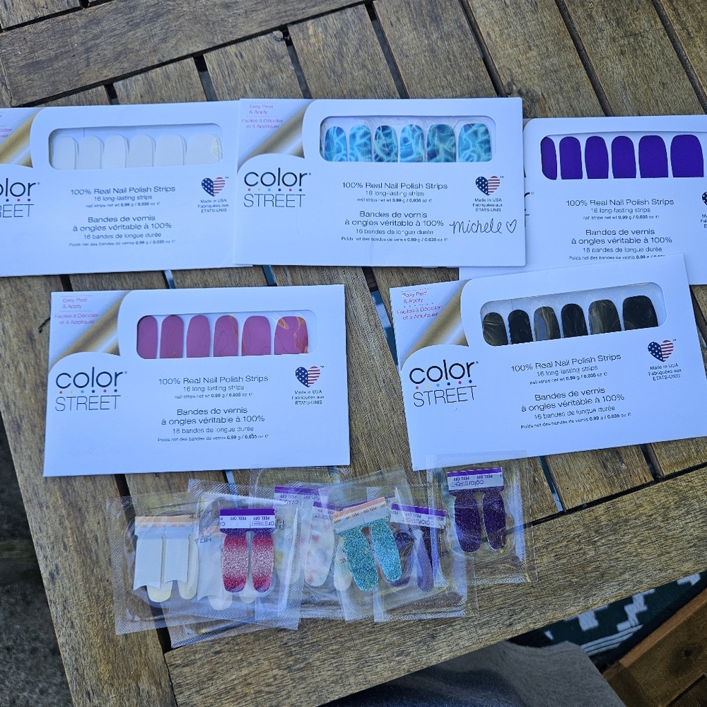 Lot of 5 ColorStreet nail strips